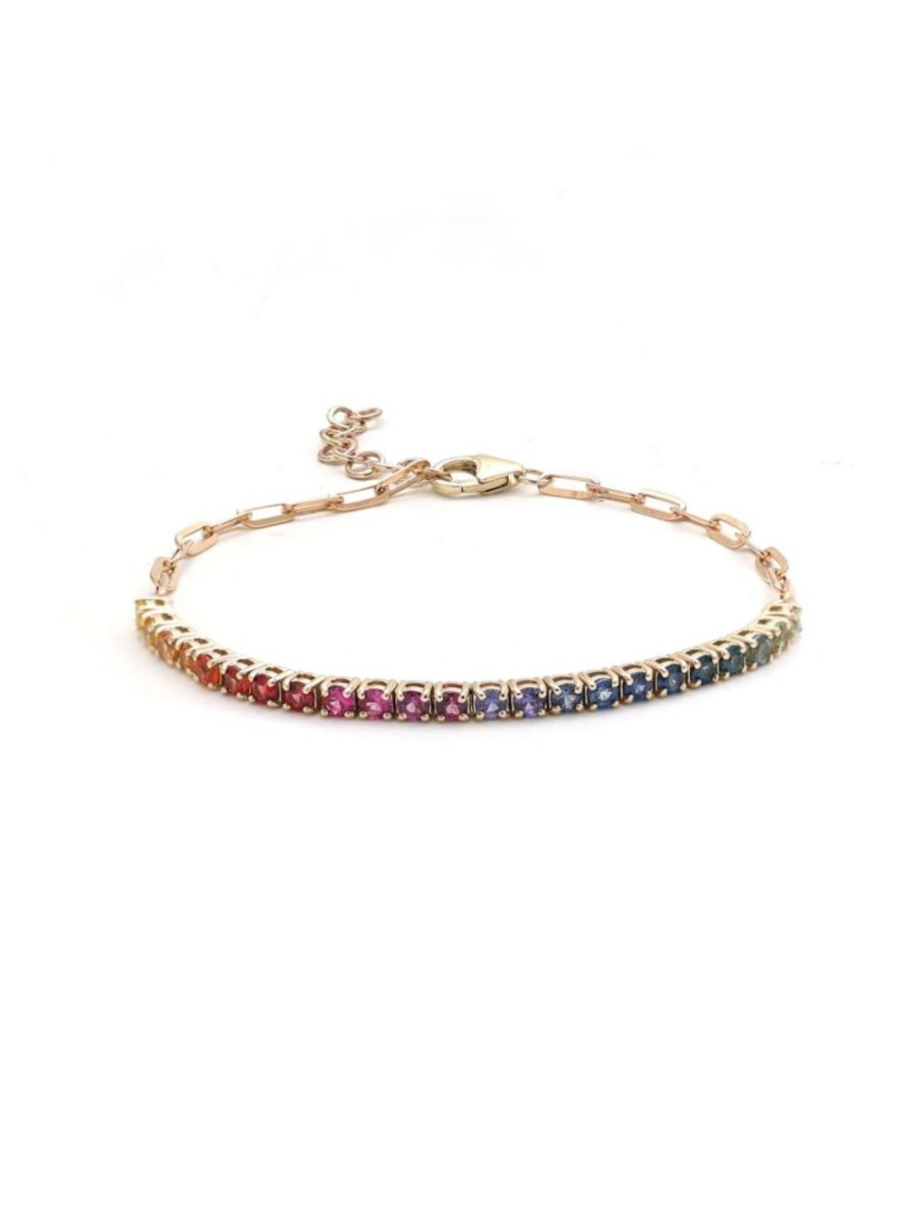 Violet Sapphire 14K (Custom) Yellow Gold Sapphire Bracelet